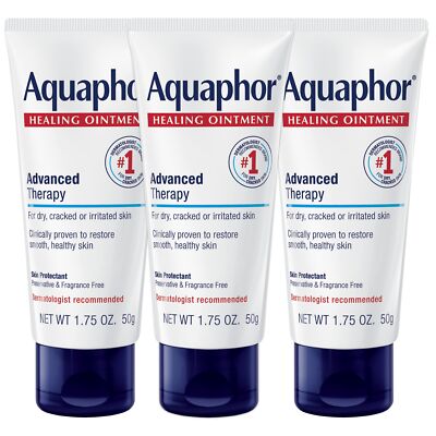 Aquaphor Healing Ointment Pack Of 3 Skin Protectant 1.75 Ounce Moisturizer