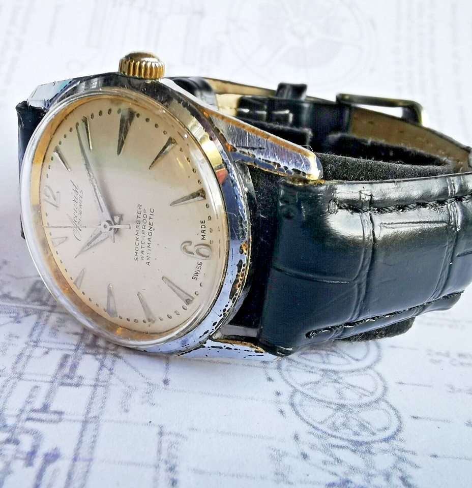 Accurist Vintage 21 jewel Swiss Watch eBay