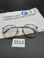 Vintage Charmant 4220 Demi Amber Gold Oval Sunglasses Japan FRAMES ONLY