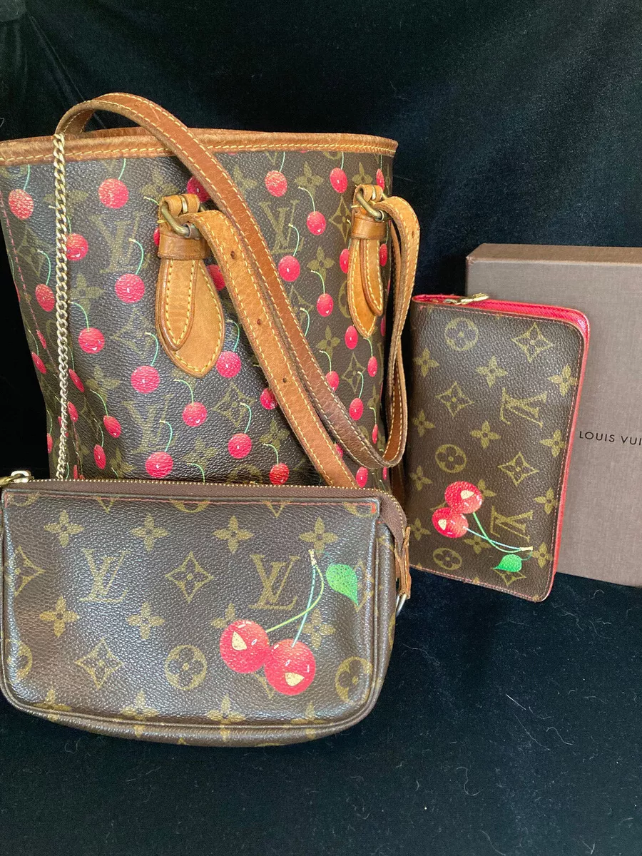 Louis Vuitton, Bags, Louis Vuitton Cerises Cherry Bucket Bag With Pouch  Included