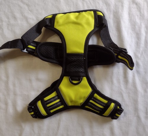 ARNÉS PERRO RABBITGOO TALLA MEDIANA COLOR AMARILLO/NEGRO NUEVO SIN ETIQUETAS: FL50-1 - Imagen 2 de 2