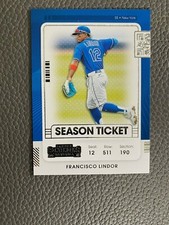 2021 Panini Contenders Base Season Ticket #91 Francisco Lindor - New York Mets
