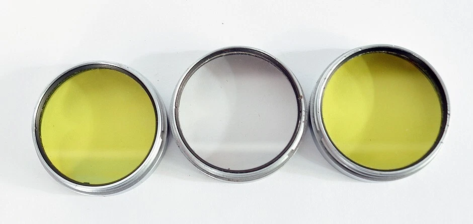 3x Vintage Leica Yellow & UV Push-On Filter 39mm/44mm,For Leica Rangefinder Lens - Image 2 of 4