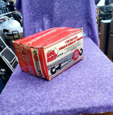  NEW VINTAGE BIG RED TR9030 3 TON TORIN MANUAL LIFT STEEL CHAIN BLOCK 2 HOOKS