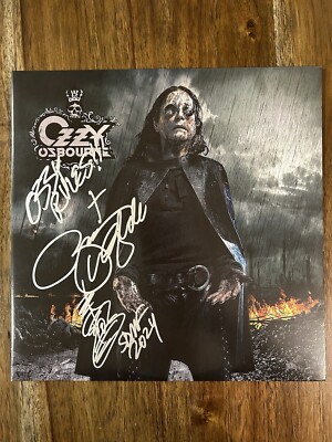 Zakk Wylde 'Ozzy Osbourne' Guitarist Signed 'Black Rain' Vinyl