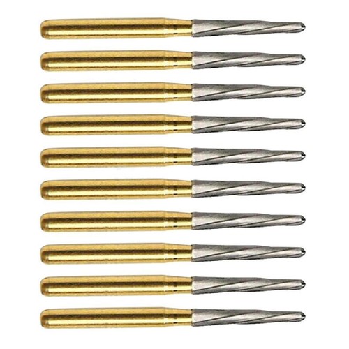 10pcs Dental Trimming Finishing Burs Carbide FG ENDO-Z Dentistry Surgery Tools - Foto 2 di 12