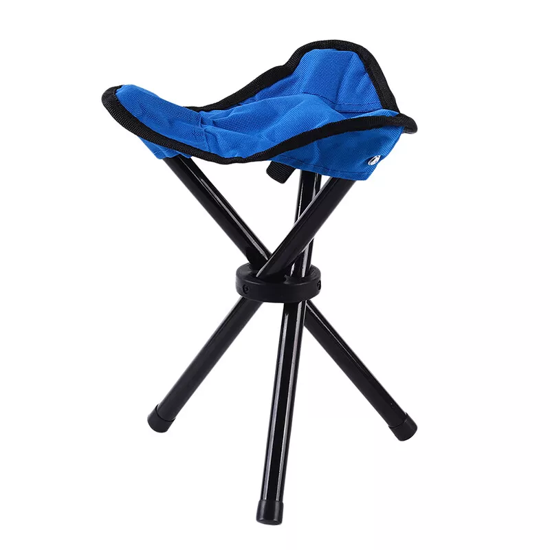 3 Leg Outdoor Folded Stool Hiking Triangle Chair Camping Fishing