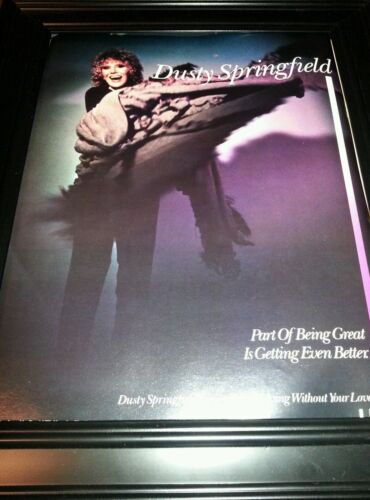 Dusty Springfield Living Without Your Love Rare Original Promo Poster Ad Framed! - Picture 1 of 1
