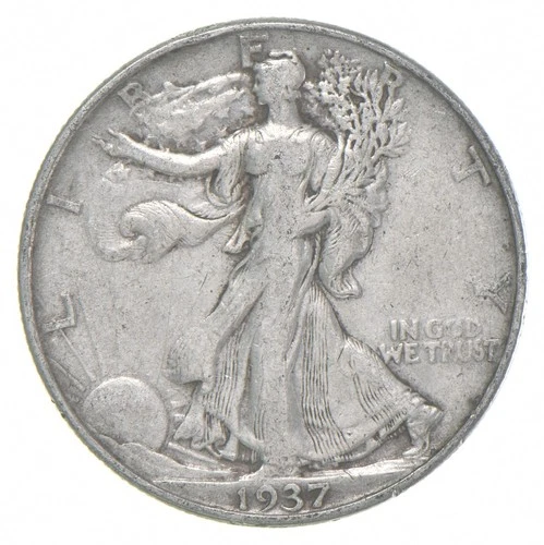 1937 XF Walking Liberty Half Dollar 90% Silver *3474