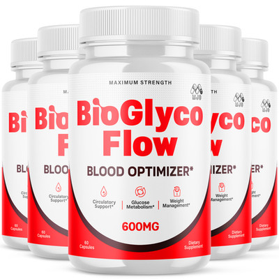 (5 Pack) Bioglyco Flow Advanced Support Blood Supplement Bio Glyco 300 Capsules