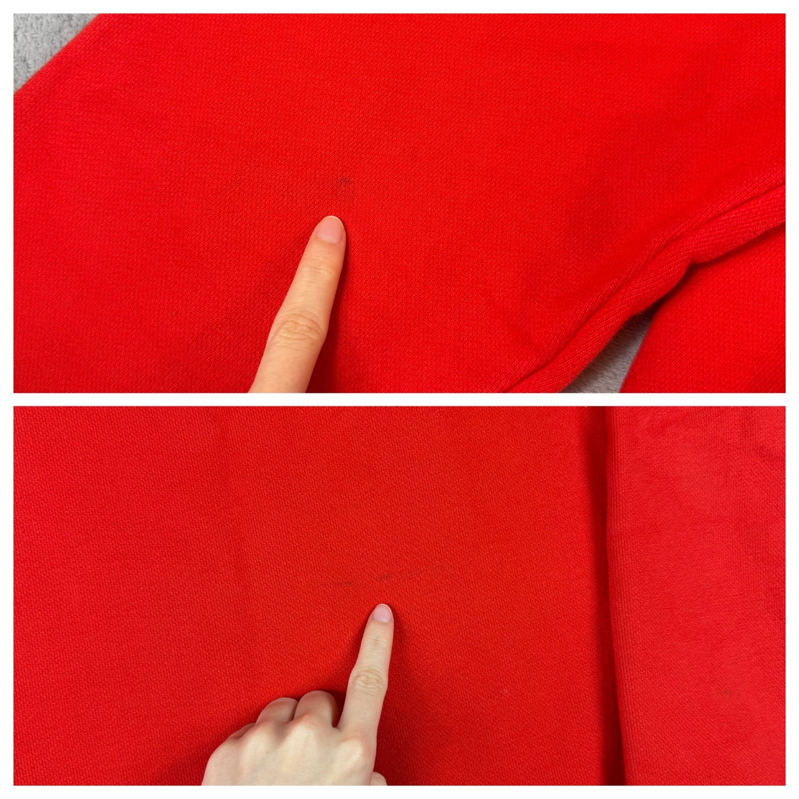 Vintage Avirex 1990's USA Red Heavyweight Size Large Pullover Sweatshirt image 8