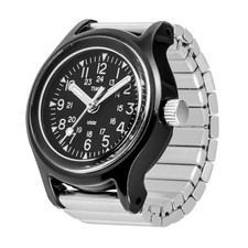 Timex Ring Watch TW2Y77500 Camper Black Quartz Expansion Band Men Women 2026