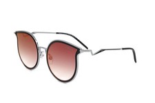 Hickmann HI3066T 02A BLACK/GUN METAL 54/22/145 Women's Sunglasses