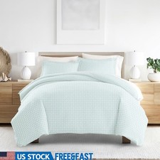 3-Piece Microfiber Duvet Cover Set Soft Hypoallergenic Bedding Protector New