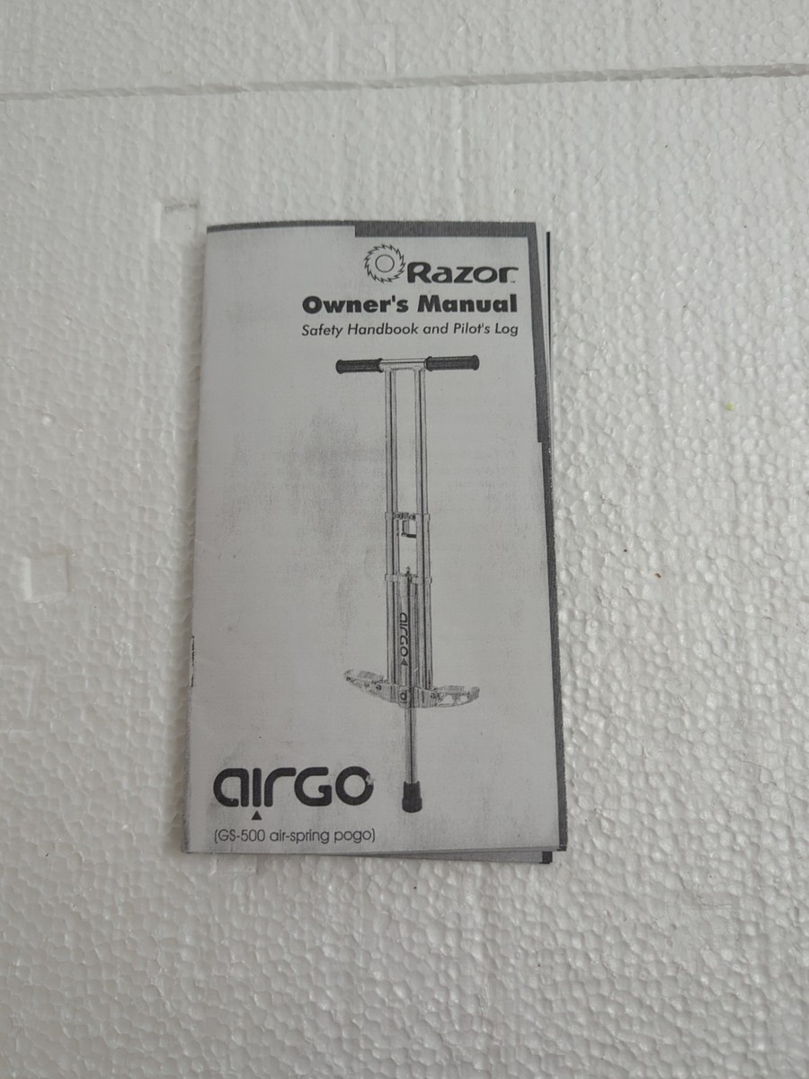 Razor Airgo Air Powered Adjustable Folding Pogo Stick Gs500 for