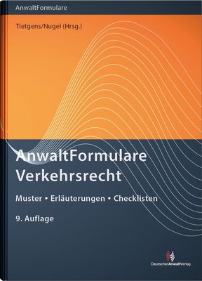 AnwaltFormulare Verkehrsrecht Jens Tietgens