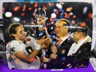 Drew Brees Sean Payton Saints Signed 16x20 Super Bowl 44 Lombardi Trophy JSA 🐐