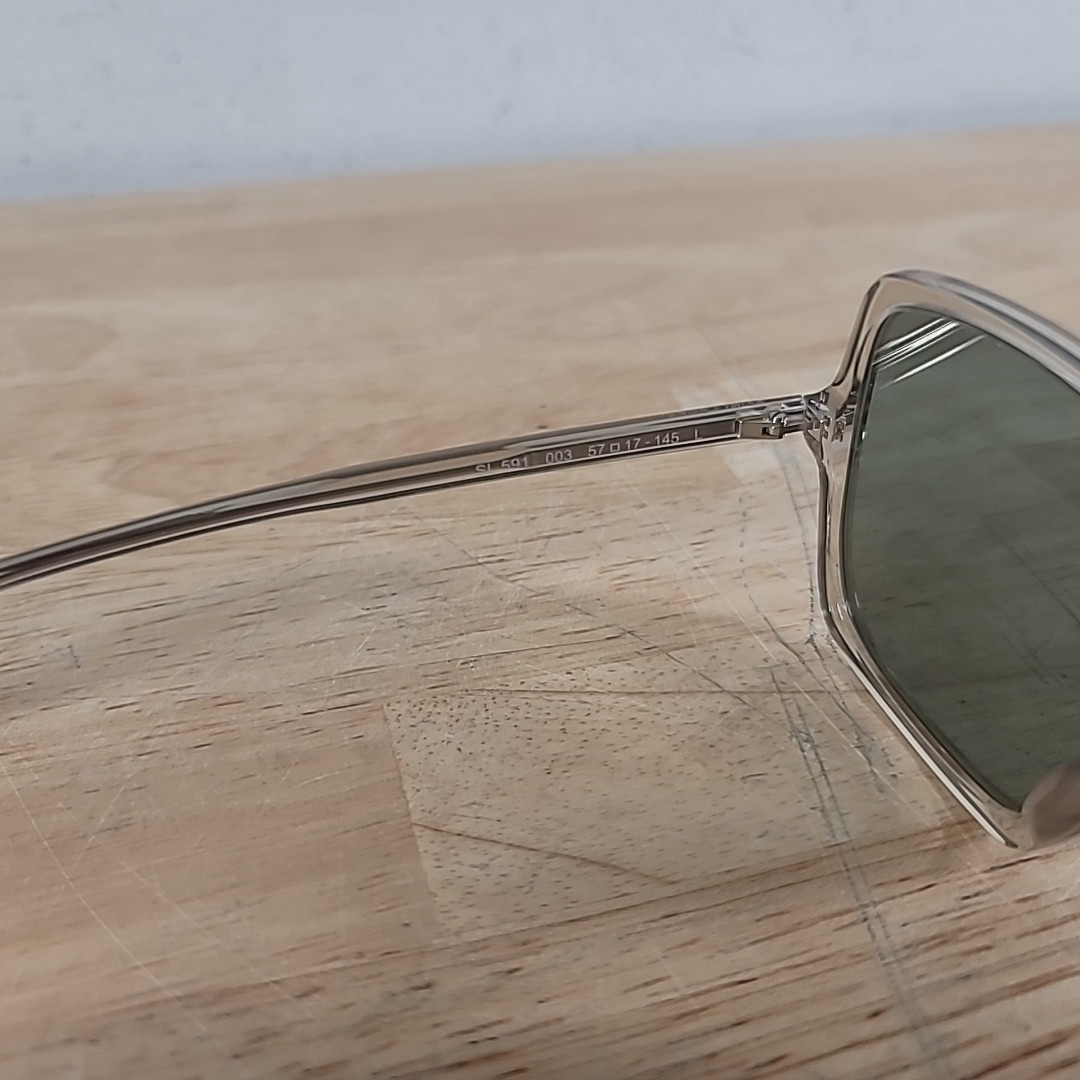 Saint Laurent Sunglasses SL591 003 Beige Trasparent  display picture 3