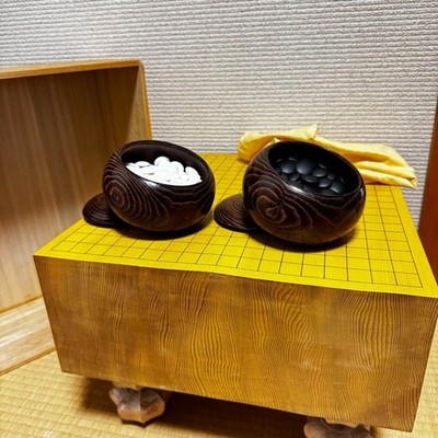 Go Board Japanese Vintage with 4 legs Igo goban M509