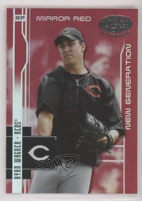 2003 Leaf Certified Materials Mirror Red 87/100 Ryan Wagner #258 Rookie RC 11pj