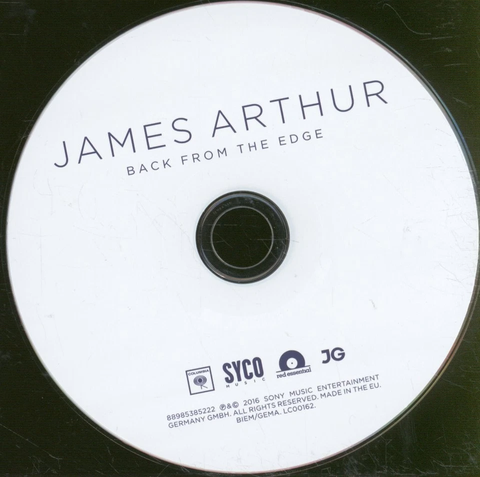 James Arthur Back From the Edge CD UK Columbia 2016 88985385222 - Bild 3 von 3