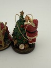 Norman Rockwell Celebration of Santa Ornaments 1994 Hamilton Collection Pair — photo 7