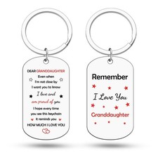 Granddaughter Gifts I Love My Granddaughter Keychain Valentines Day Mothers D...