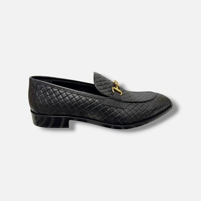 Cavalli Class Men's Black Leather Bit Loafers Shoes Size EU:43/44 US:10/11