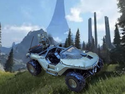 2020 Jazwares Halo Infinite Deluxe Warthog 4'' Action Figure Vehicle 1:18 Scale