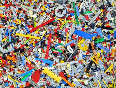 100g LEGO  Technic Teile   bunter Mix   Liftarme Zahnräder Pins Achsen technik