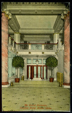 1910's Owyhee Hotel Grand Entrance Boise Idaho Historic Vintage Postcard