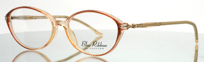 BLUE RIBBON by Marchon BR26 Brown Mist Womens Oval Eyeglasses 51-15-130 B:37