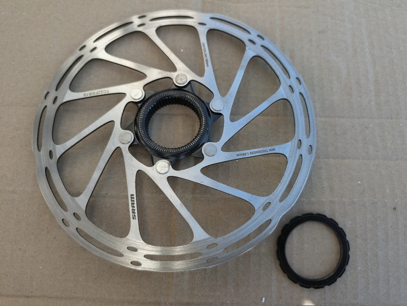 SRAM CenterLine Disc Brake Rotor - 180 mm - Rounded Centrelock Bike Cycle Rotor
