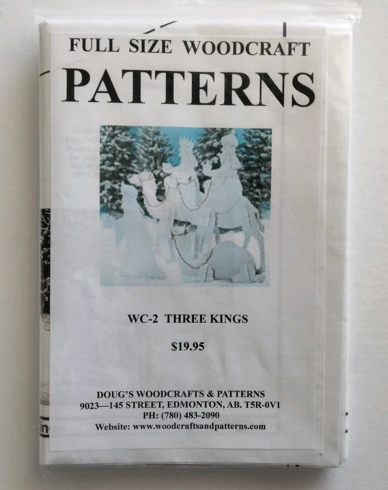 Full Size Woodcraft Patterns Christmas Nativity Three Kings Angels Camels Star - Image 3 of 4