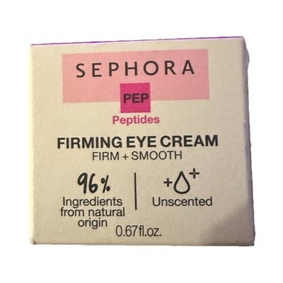 Sephora PEP Firming Eye Cream 0.67 fl oz Unscented Peptides Maca Root Extract