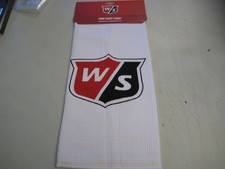 BRAND NEW Wilson Tour Caddy Towel 16 x 36 white