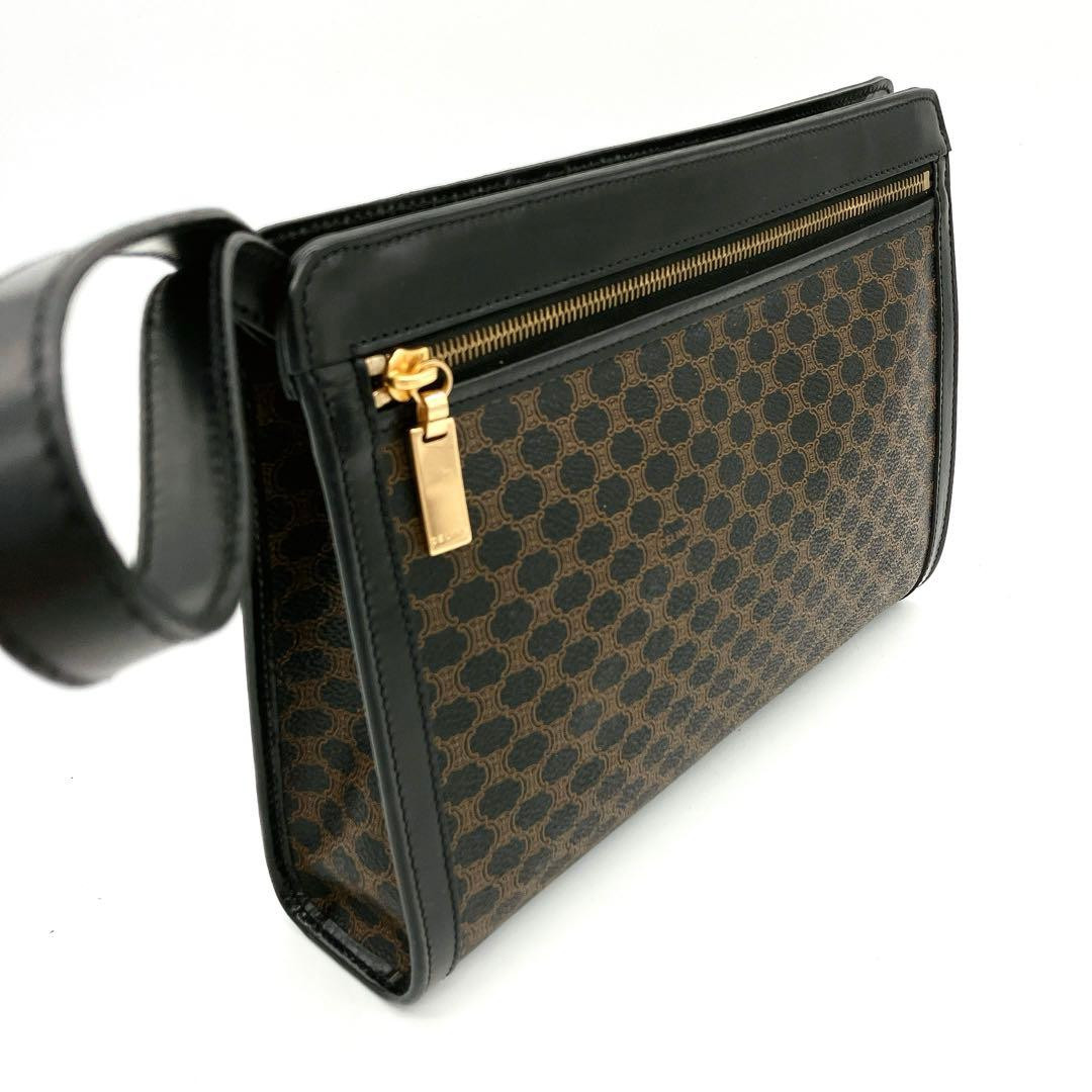 CELINE Macadam Pattern Clutch Second Hand Bag PVC… - image 4