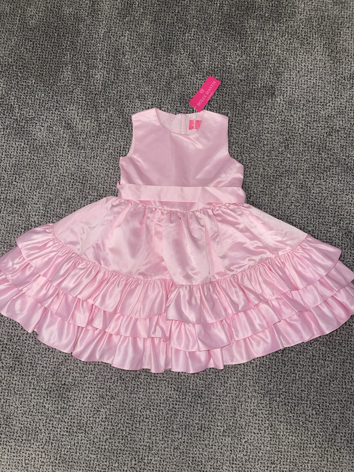Holly Hastie Girls Pink Silk Dress Age 5-6 Years Style No HH2050002
