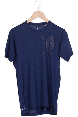 adidas T-Shirt Herren Oberteil Shirt Sportshirt Gr. M Marineblau #6156peo