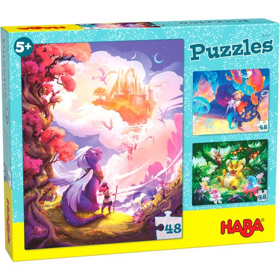 Puzzles in Fantasyland 3 x 48pc puzzles