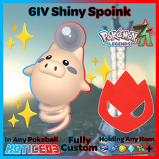 ✨ Shiny Alpha Spoink 6IV + EVs ✨ Pokemon Legends ZA 🚀 Fast 🚀