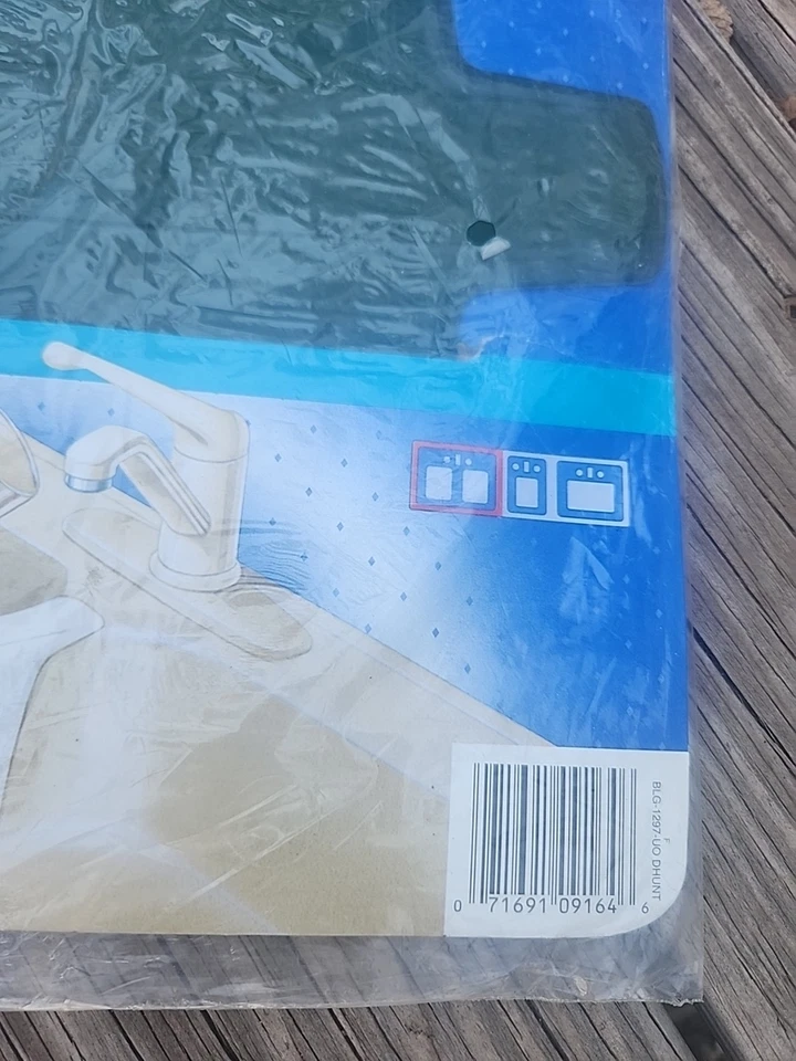 Rubbermaid Double Sink Protector Mat Vintage 1990's. 1297 Vintage New Dark Green - Image 4 of 4