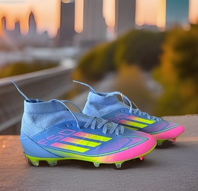 Adidas Messi F50 Women s Soccer Cleats Size 6.5 Blue Pink FG