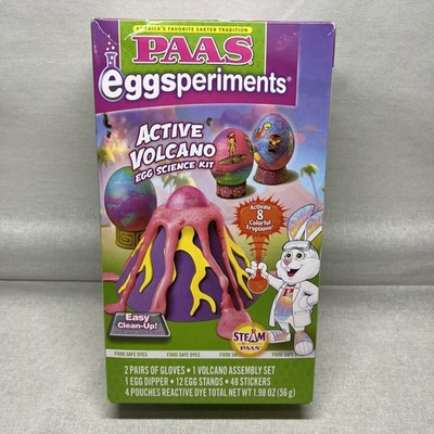 PAAS Eggsperiments Active Volcano Egg Science Kit   Easter Bunny holiday NEW