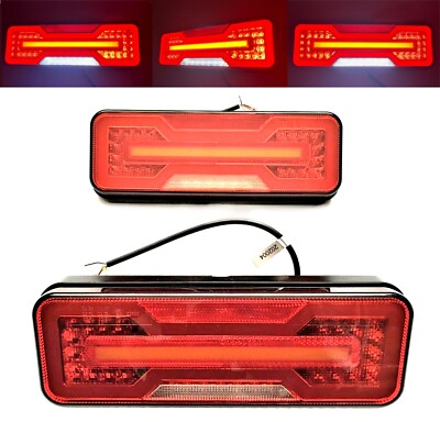 LED Rückleuchte SET 6 Funktionen 12/24V  Dynamische Blinker NEON LKW