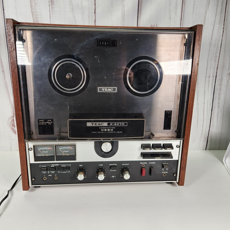 Teac Reel to Stereo Tape Deck Model A-4070 Bi Directional Recording Untestd