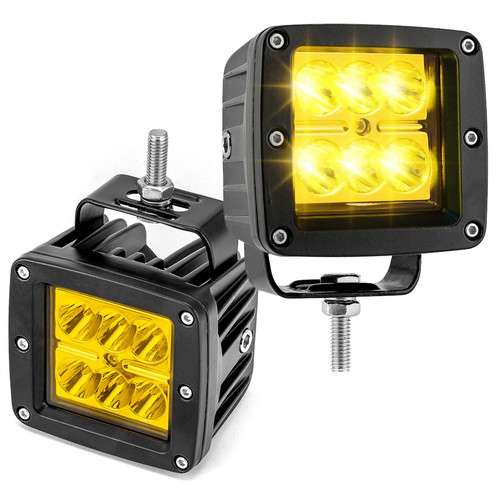 Cable de montaje de cápsulas LED ámbar de 3" 48 W pilar A para Can am Defender/Commander/Maverick - Imagen 7 de 7