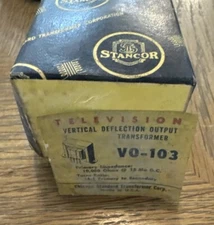 STANCOR Vertical Deflection Output Transformer VO-103 Television TV Vintage NOS