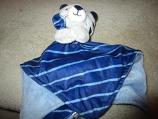 Carters Just One You Tiger Blue Striped Lovey Security Blanket 12