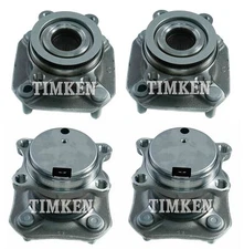 Front & Rear Wheel Bearings & Hubs Kit Timken For Nissan Sentra FWD 4-Wheel ABS